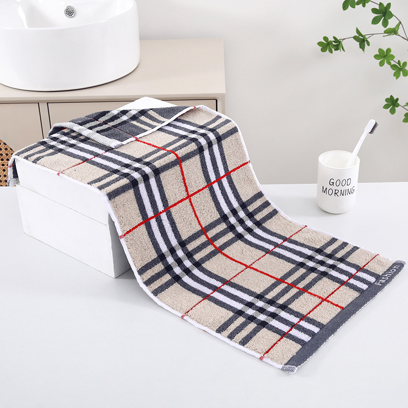 Sanzi 100% medvilnės veido rankšluostis — žakardas 32s, 120–140 g, pritaikomas