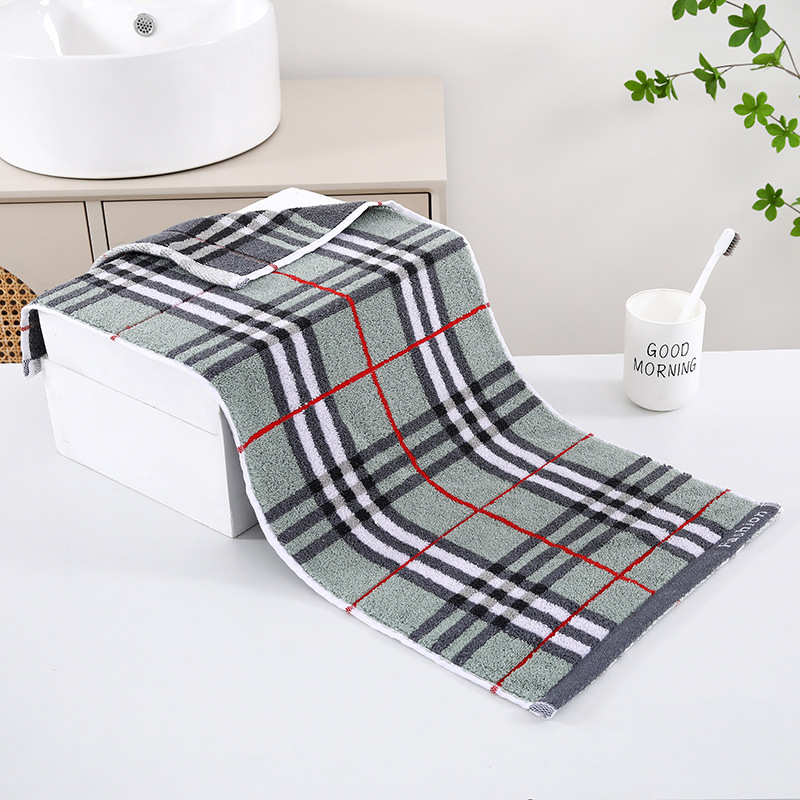 Sanzi 100% medvilnės veido rankšluostis — žakardas 32s, 120–140 g, pritaikomas