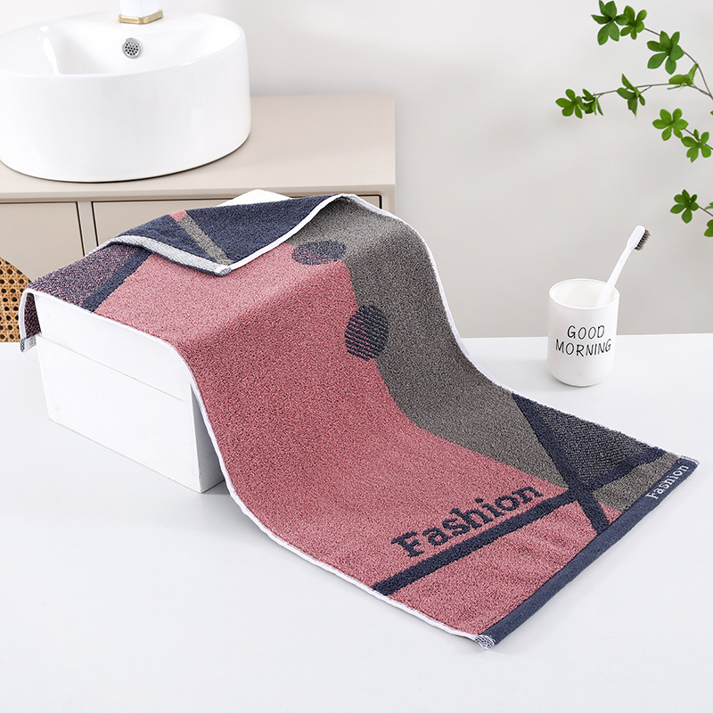 Sanzi 100% medvilnės veido rankšluostis — žakardas 32s, 120–140 g, pritaikomas