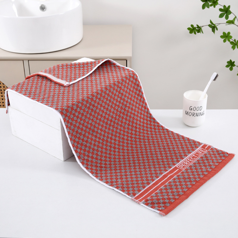 Sanzi 100% medvilnės veido rankšluostis — žakardas 32s, 120–140 g, pritaikomas