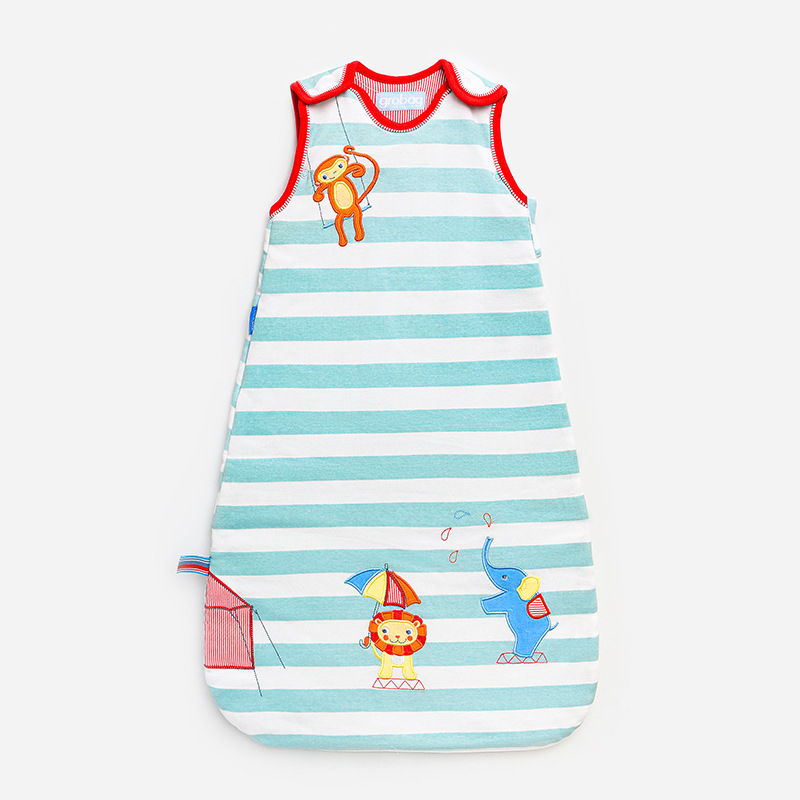 Kūdikio miego maišelis be rankovių, liemenės stilius, rudens–žiemos storas, užpildas pluoštas, 95% medvilnė, gryna medvilnė, iki 1 kg