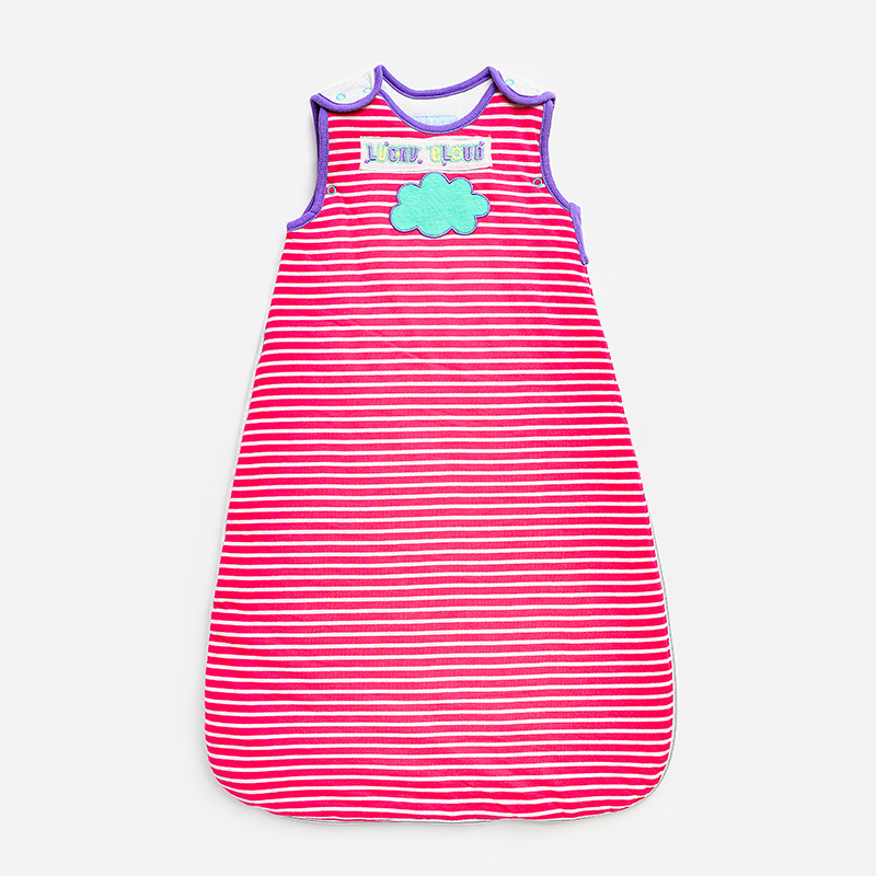 Kūdikio miego maišelis be rankovių, liemenės stilius, rudens–žiemos storas, užpildas pluoštas, 95% medvilnė, gryna medvilnė, iki 1 kg