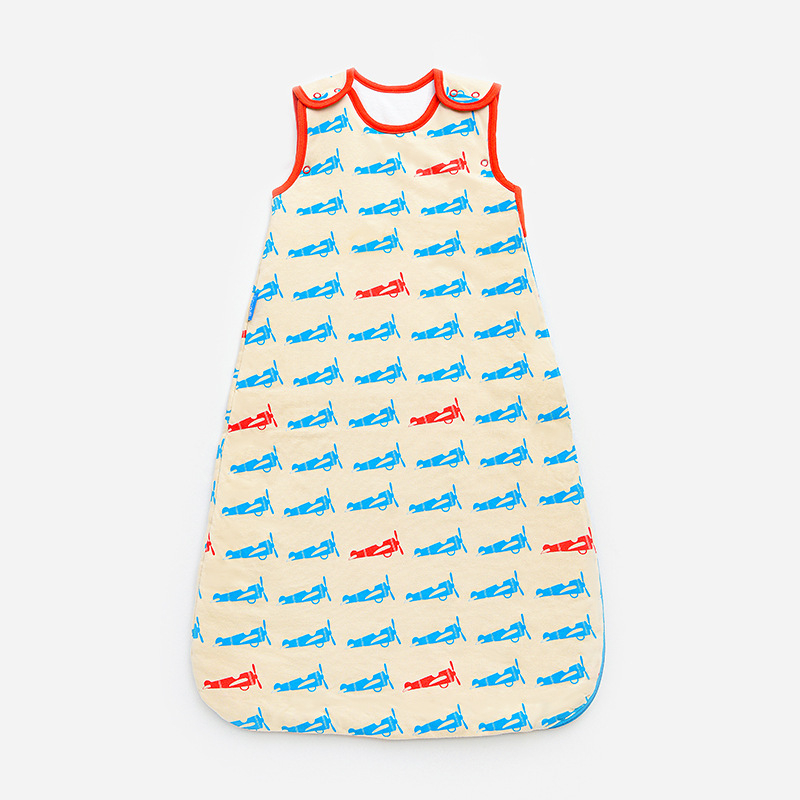 Kūdikio miego maišelis be rankovių, liemenės stilius, rudens–žiemos storas, užpildas pluoštas, 95% medvilnė, gryna medvilnė, iki 1 kg