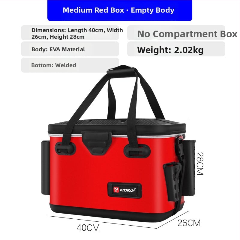 Daudzfunkcionāla makšķerēšanas kastīte un dzīvo zivju kauss, EVA materiāls, jūras makšķerēšanai