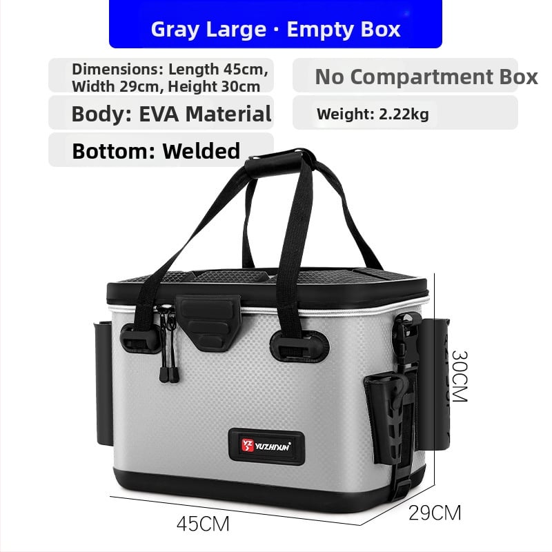 Daudzfunkcionāla makšķerēšanas kastīte un dzīvo zivju kauss, EVA materiāls, jūras makšķerēšanai