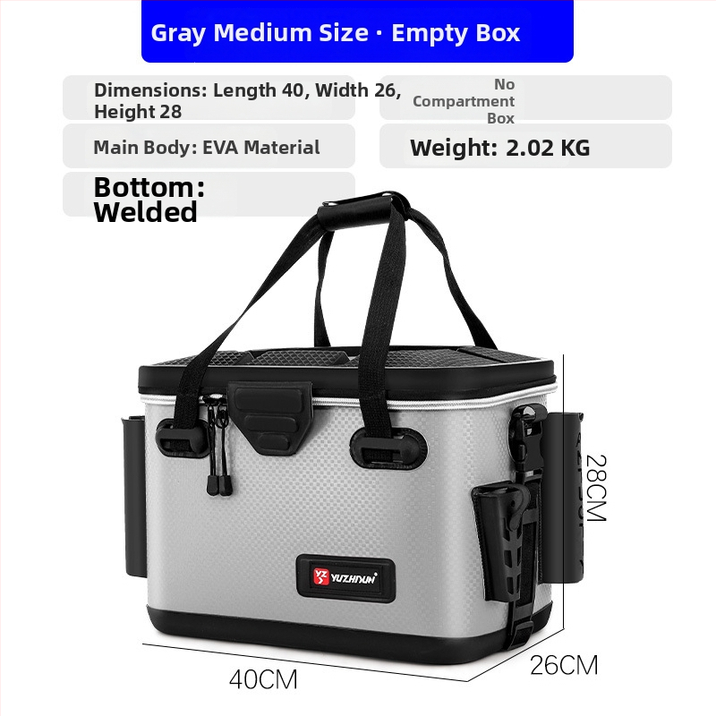 Daudzfunkcionāla makšķerēšanas kastīte un dzīvo zivju kauss, EVA materiāls, jūras makšķerēšanai