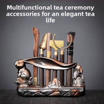 Σετ τελετής τσαγιού Six Gentlemen – ρητίνη, Κινέζικο στυλ, χωρίς συσκευασία