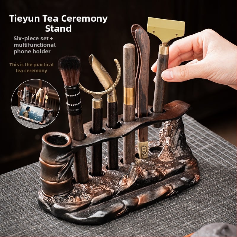 Σετ τελετής τσαγιού Six Gentlemen – ρητίνη, Κινέζικο στυλ, χωρίς συσκευασία