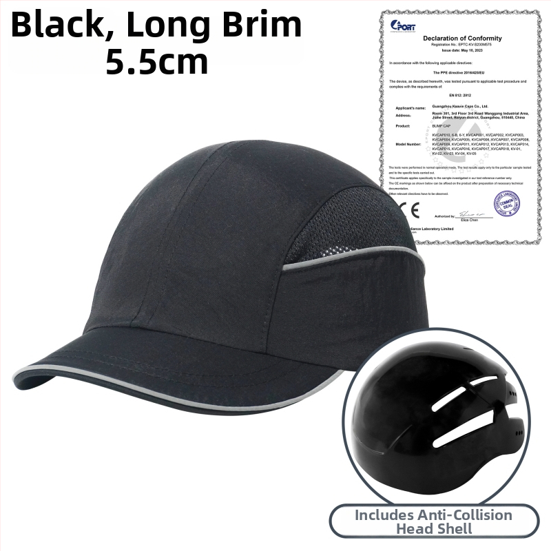 Καπέλο με γείσο, ελαφρύ, ανθεκτικό στη φλόγα και αντιστατικό, με προσαρμοσμένο κέντημα, νάιλον σε ύφανση twill