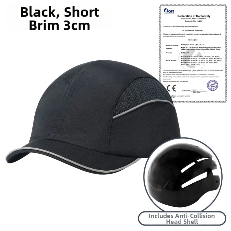 Καπέλο με γείσο, ελαφρύ, ανθεκτικό στη φλόγα και αντιστατικό, με προσαρμοσμένο κέντημα, νάιλον σε ύφανση twill