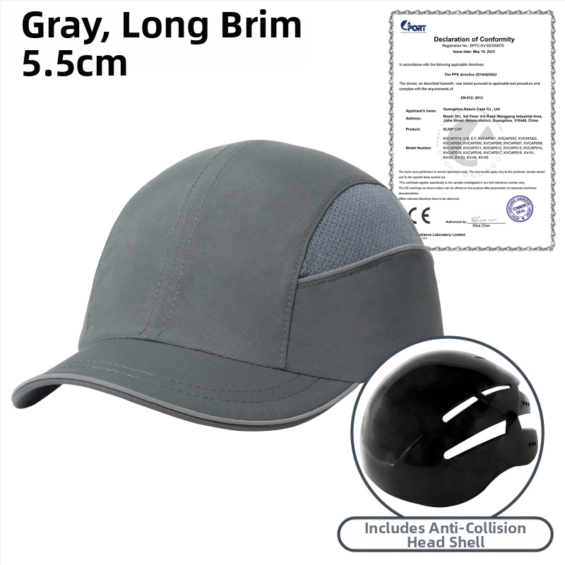 Καπέλο με γείσο, ελαφρύ, ανθεκτικό στη φλόγα και αντιστατικό, με προσαρμοσμένο κέντημα, νάιλον σε ύφανση twill