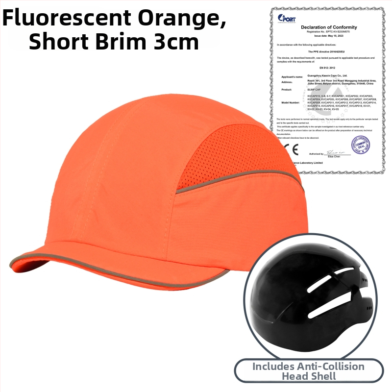 Καπέλο με γείσο, ελαφρύ, ανθεκτικό στη φλόγα και αντιστατικό, με προσαρμοσμένο κέντημα, νάιλον σε ύφανση twill