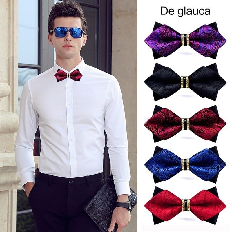 Vīriešu kaklasaite kāzām, poliesters, apkakles zieds, zvaigznāšu forma, 2021. vasara