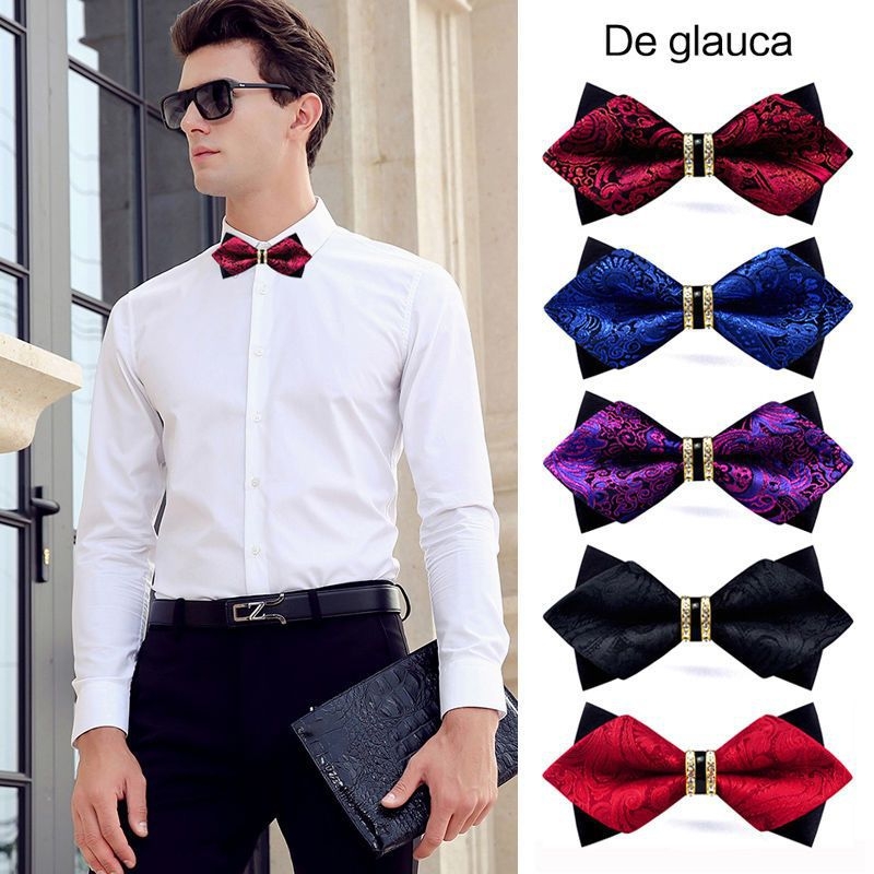 Vīriešu kaklasaite kāzām, poliesters, apkakles zieds, zvaigznāšu forma, 2021. vasara