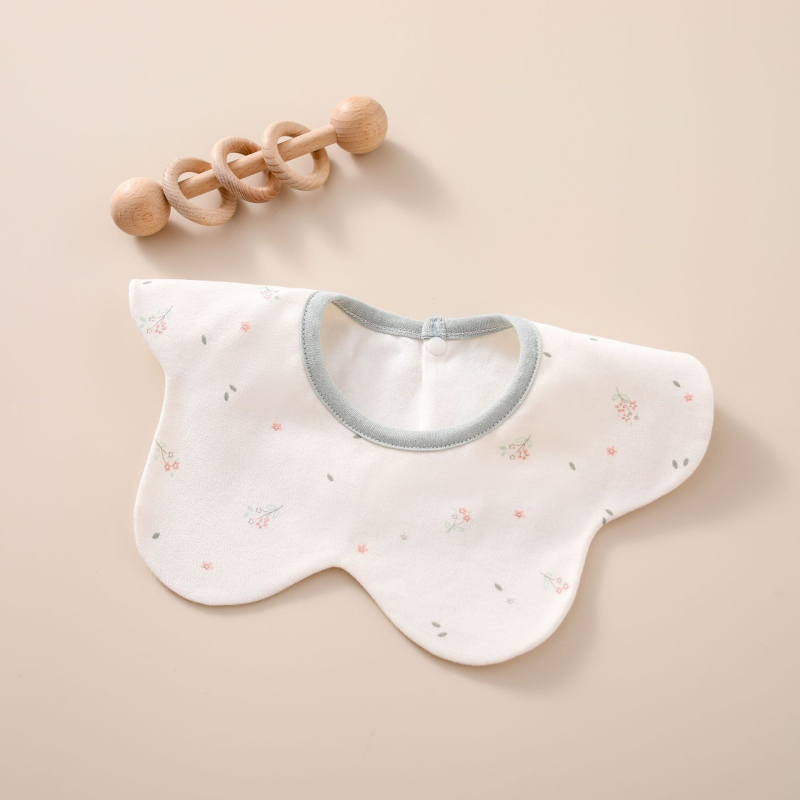 Naujagimių seilinukas su 360° pasukimu, dviejų sluoksnių iš šukuotos medvilnės, atsparus vandeniui, unisex, tinkamas 0–12 mėnesių