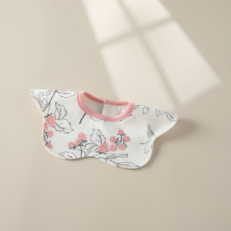 Naujagimių seilinukas su 360° pasukimu, dviejų sluoksnių iš šukuotos medvilnės, atsparus vandeniui, unisex, tinkamas 0–12 mėnesių