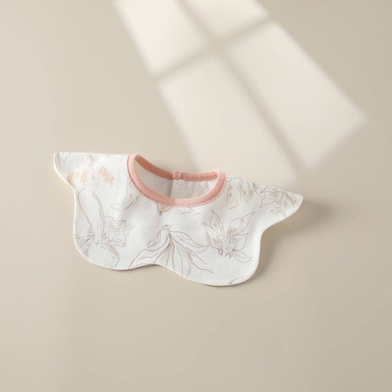 Naujagimių seilinukas su 360° pasukimu, dviejų sluoksnių iš šukuotos medvilnės, atsparus vandeniui, unisex, tinkamas 0–12 mėnesių