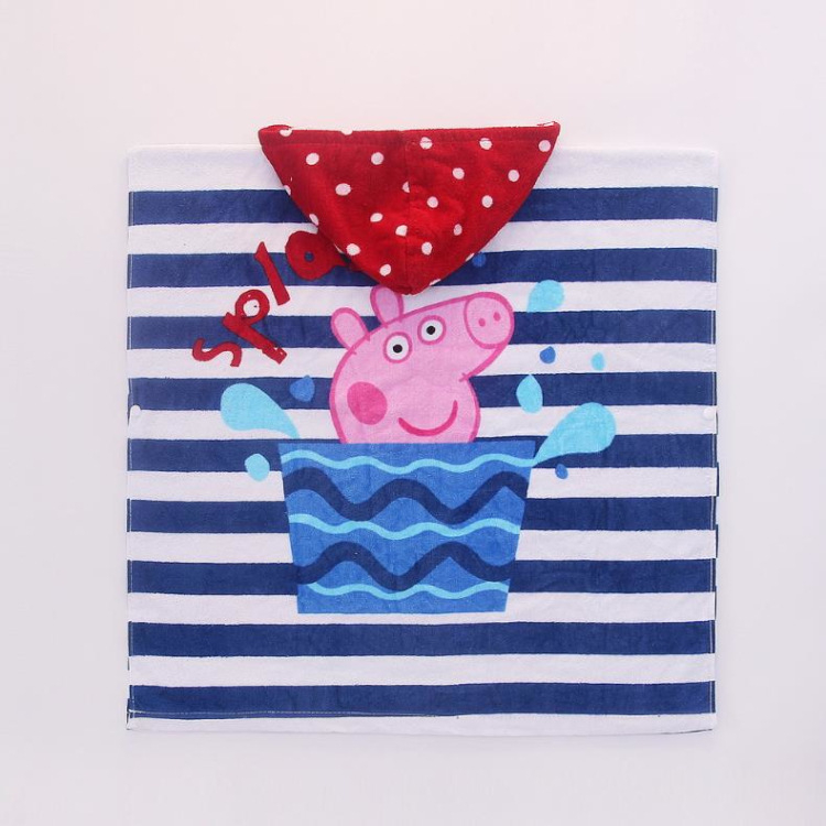 Vaikų rankšluostis su gobtuvu, animacinių gyvūnų atspaudas, 100% medvilnė, 300-400 g, siūlų skaičius 32, galimybė individualizuoti apdorojimą