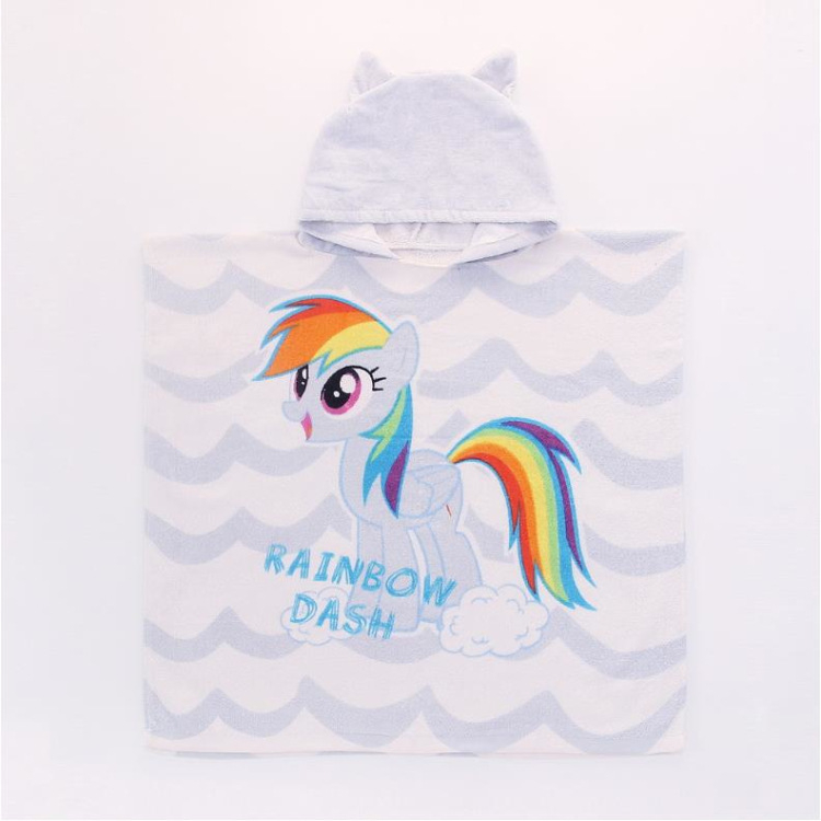 Vaikų rankšluostis su gobtuvu, animacinių gyvūnų atspaudas, 100% medvilnė, 300-400 g, siūlų skaičius 32, galimybė individualizuoti apdorojimą