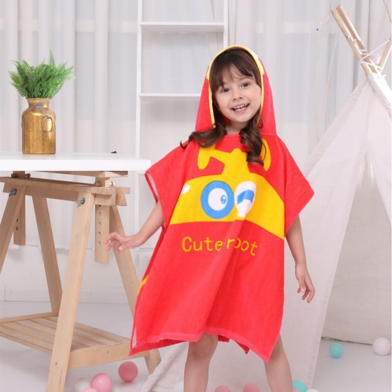 Vaikų rankšluostis su gobtuvu, animacinių gyvūnų atspaudas, 100% medvilnė, 300-400 g, siūlų skaičius 32, galimybė individualizuoti apdorojimą