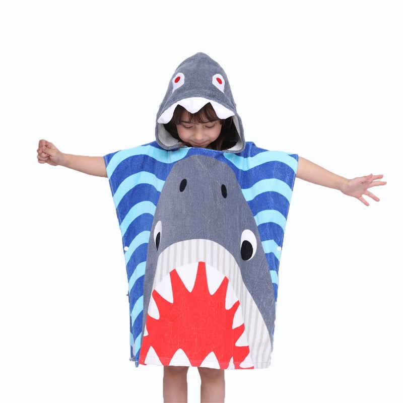 Vaikų rankšluostis su gobtuvu, animacinių gyvūnų atspaudas, 100% medvilnė, 300-400 g, siūlų skaičius 32, galimybė individualizuoti apdorojimą