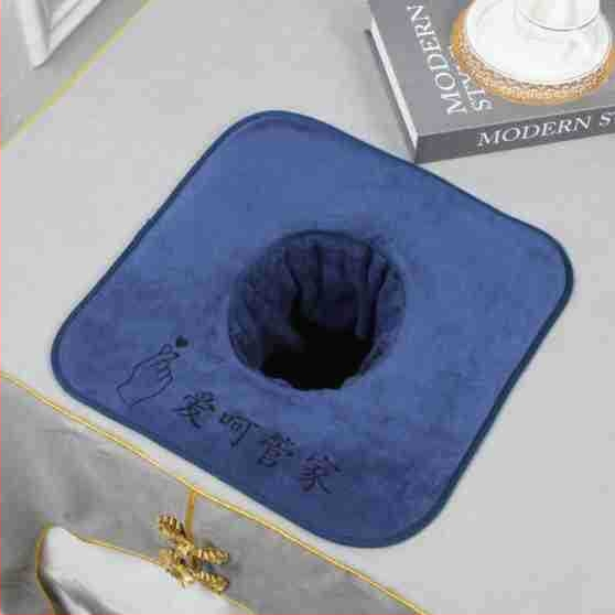 Masažo stalo rankšluostis su skylute, mikropluoštas 100D, svoris virš 200 g, siuvimas, pritaikymas