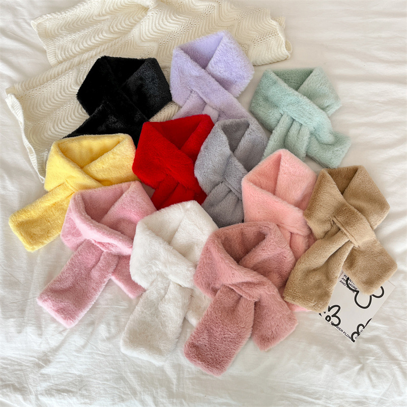 Téli plüss kendő gyerekeknek, meleg poliészter, warp kötés, utazáshoz