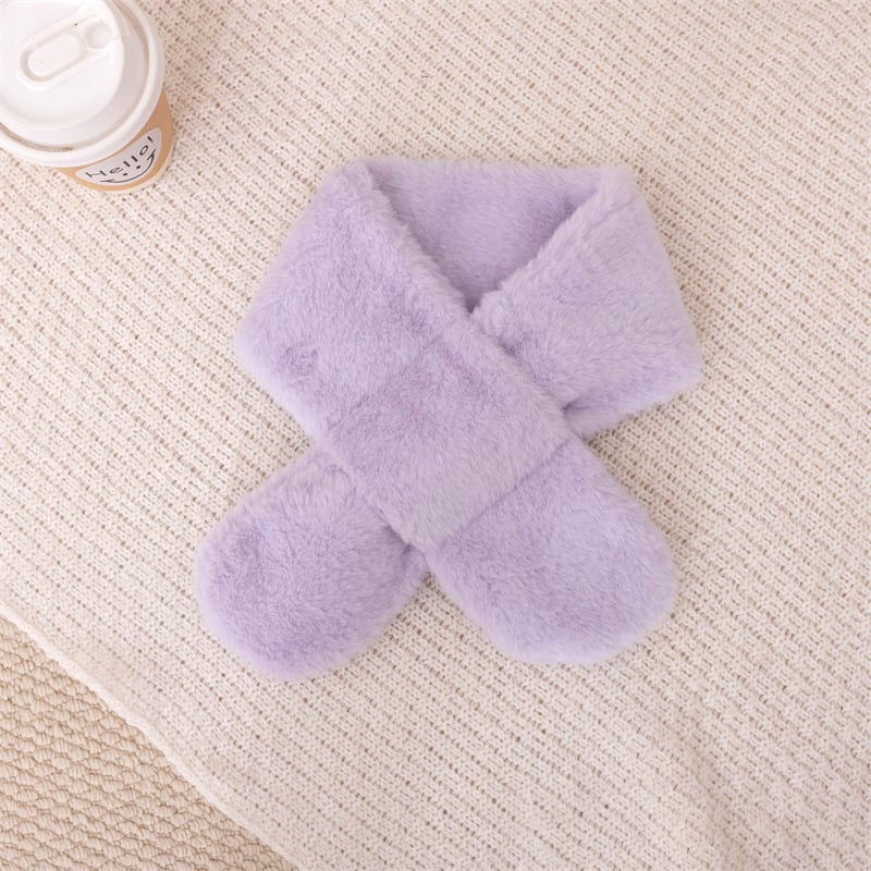 Téli plüss kendő gyerekeknek, meleg poliészter, warp kötés, utazáshoz