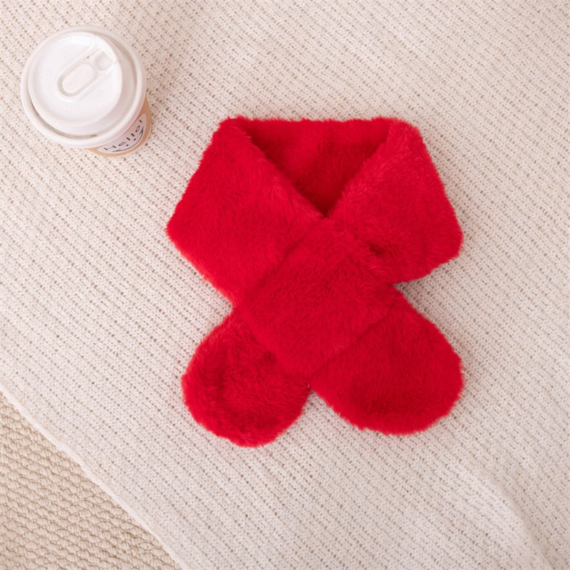 Téli plüss kendő gyerekeknek, meleg poliészter, warp kötés, utazáshoz