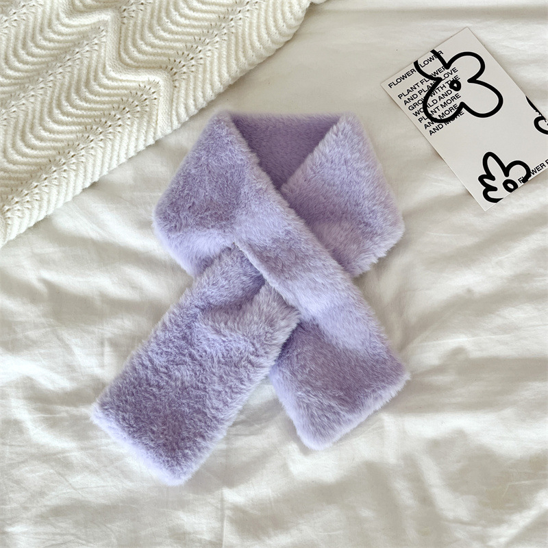 Téli plüss kendő gyerekeknek, meleg poliészter, warp kötés, utazáshoz