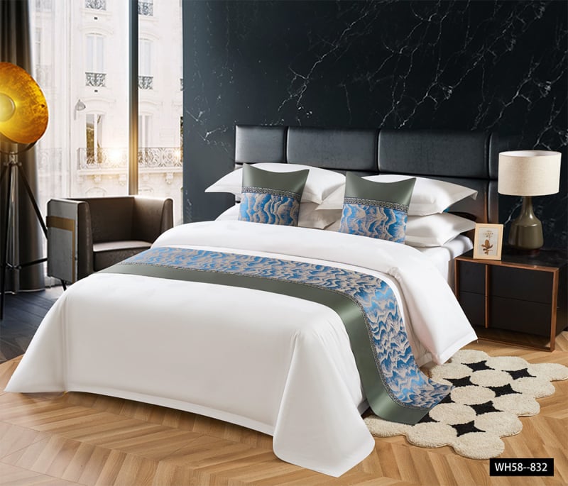 Viešbučio patalynės dekoro komplektas — modernus minimalistinis dizainas, vientisas raštas; Medžiaga: Kita; Raštas: Vienarūšis; Stilius: Kita; Stiliaus pozicija: Viešbutis