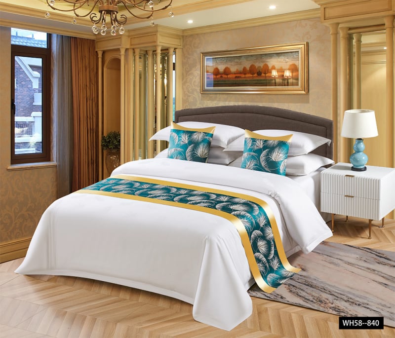 Viešbučio patalynės dekoro komplektas — modernus minimalistinis dizainas, vientisas raštas; Medžiaga: Kita; Raštas: Vienarūšis; Stilius: Kita; Stiliaus pozicija: Viešbutis