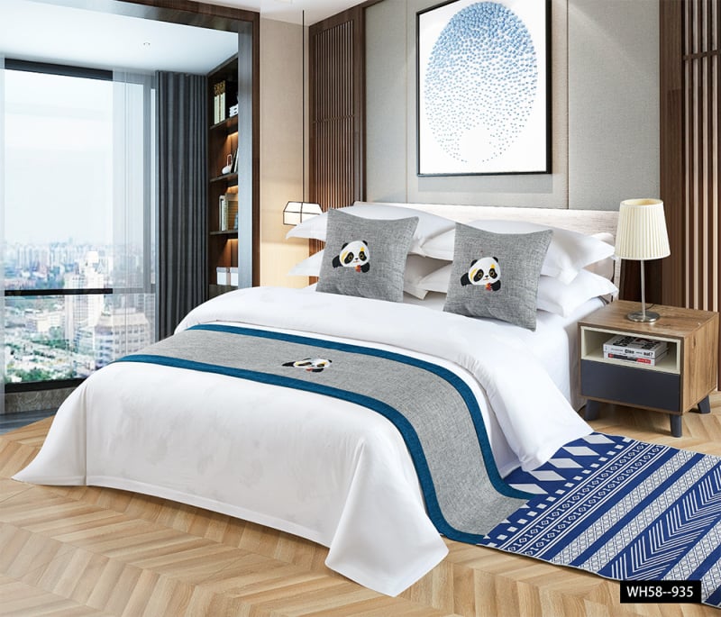 Viešbučio patalynės dekoro komplektas — modernus minimalistinis dizainas, vientisas raštas; Medžiaga: Kita; Raštas: Vienarūšis; Stilius: Kita; Stiliaus pozicija: Viešbutis