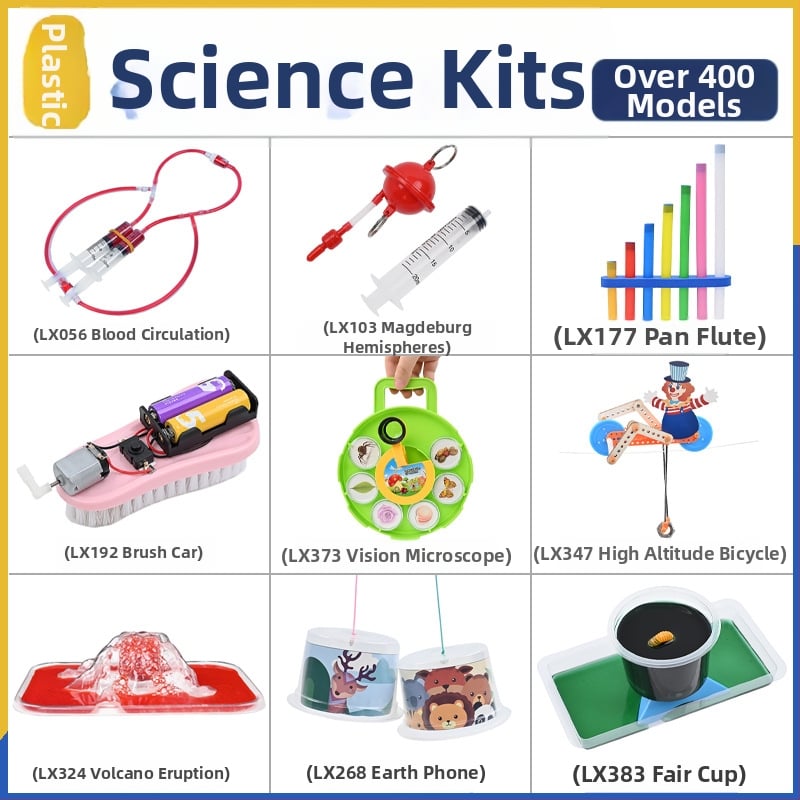 DIY fizikos rinkinys vaikams - plastinis ugdymo rinkinys Blue Elephant, amžius 7-14