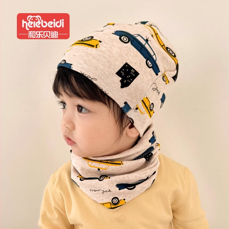 Žieminė megztinė kepurė su kaklo apsauga, šiluma ir vėjo atsparumas — And Le Bedi, medvilnė