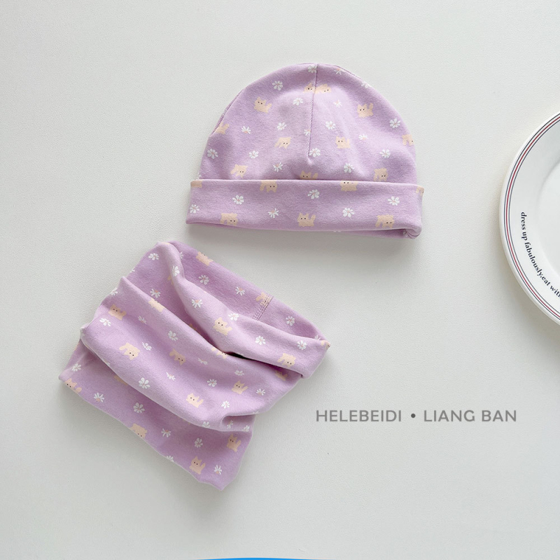 Žieminė megztinė kepurė su kaklo apsauga, šiluma ir vėjo atsparumas — And Le Bedi, medvilnė