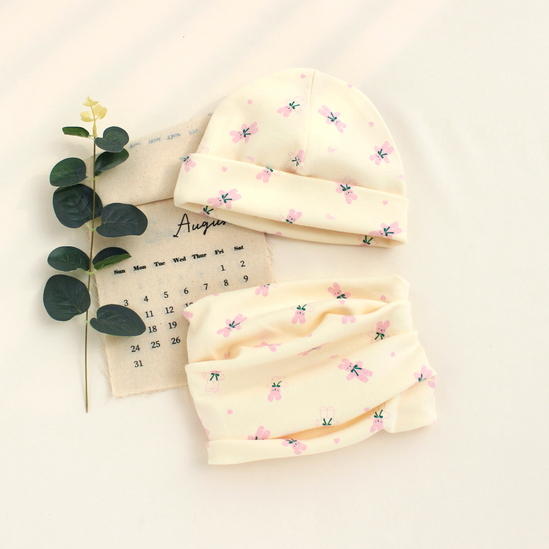 Žieminė megztinė kepurė su kaklo apsauga, šiluma ir vėjo atsparumas — And Le Bedi, medvilnė