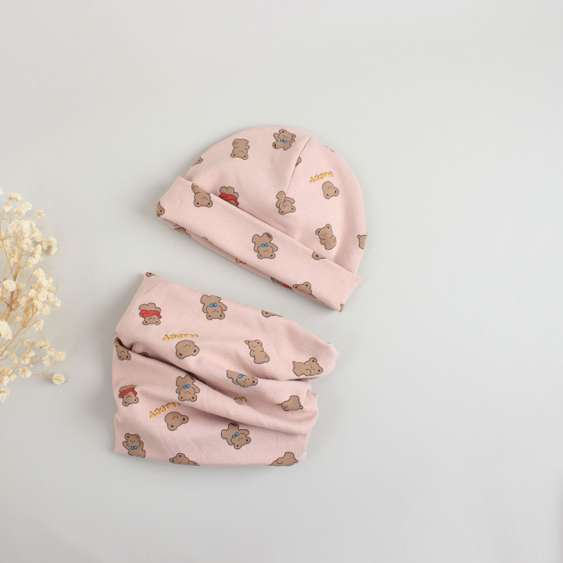 Žieminė megztinė kepurė su kaklo apsauga, šiluma ir vėjo atsparumas — And Le Bedi, medvilnė