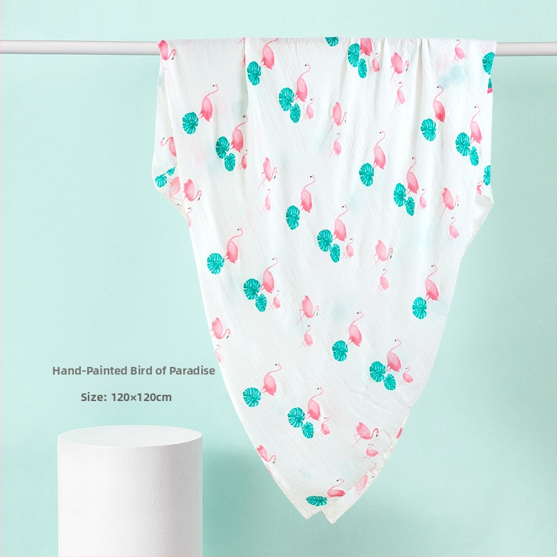 Kūdikio susiuvimo skraistė iš bambuko pluošto ir medvilnės, vasariška lengva, 70% bambuko, 30% medvilnės, karikatūrinis raštas, tinkama kūdikiams ir 1–3 metų vaikams