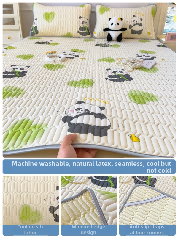 Trys dalys latekso vėsinimo matų komplektas lovai, sintetinis lateksas, latekso kiekis 80–90%, spaudinė audinys, šiuolaikiškas minimalistinis stilius, kodas 030123