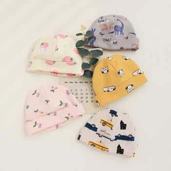 Pūlverio skrybėlė kūdikiams ir vaikams, spaudai medvilnės su Lycra, ausų apsauga, kaklo šiluma, vėjo atsparumas, žiema