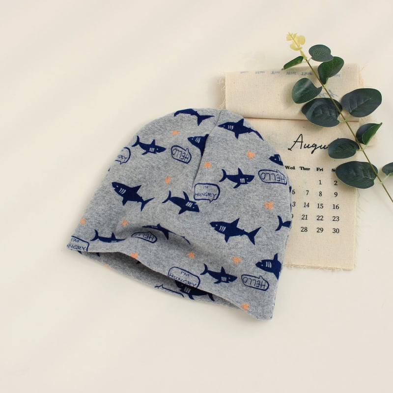 Pūlverio skrybėlė kūdikiams ir vaikams, spaudai medvilnės su Lycra, ausų apsauga, kaklo šiluma, vėjo atsparumas, žiema