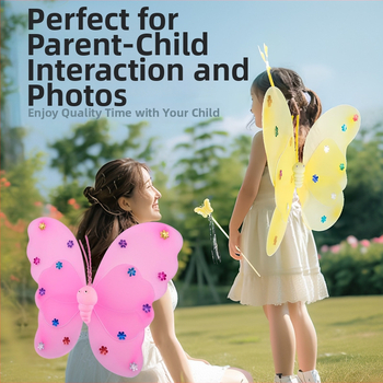 Shicai Eņģeļu spārni – sietveida materiāls, daļēji roku un daļēji mehāniska ražošana, rekvizīts grimām un apģērbam