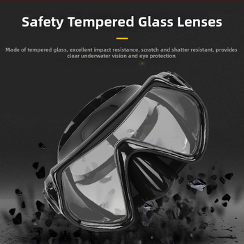 OCORT brīvo niršanas brilles | PC materiāls | liels rāmis | ultra plašs redzes laukums | piemērotas pieaugušajiem