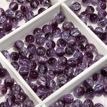 Γυάλινες χάντρες, ελεύθερες, γλασαρισμένες, στρογγυλές, φινίρισμα βαφής ψησίματος, υψηλής ποιότητας στυλ