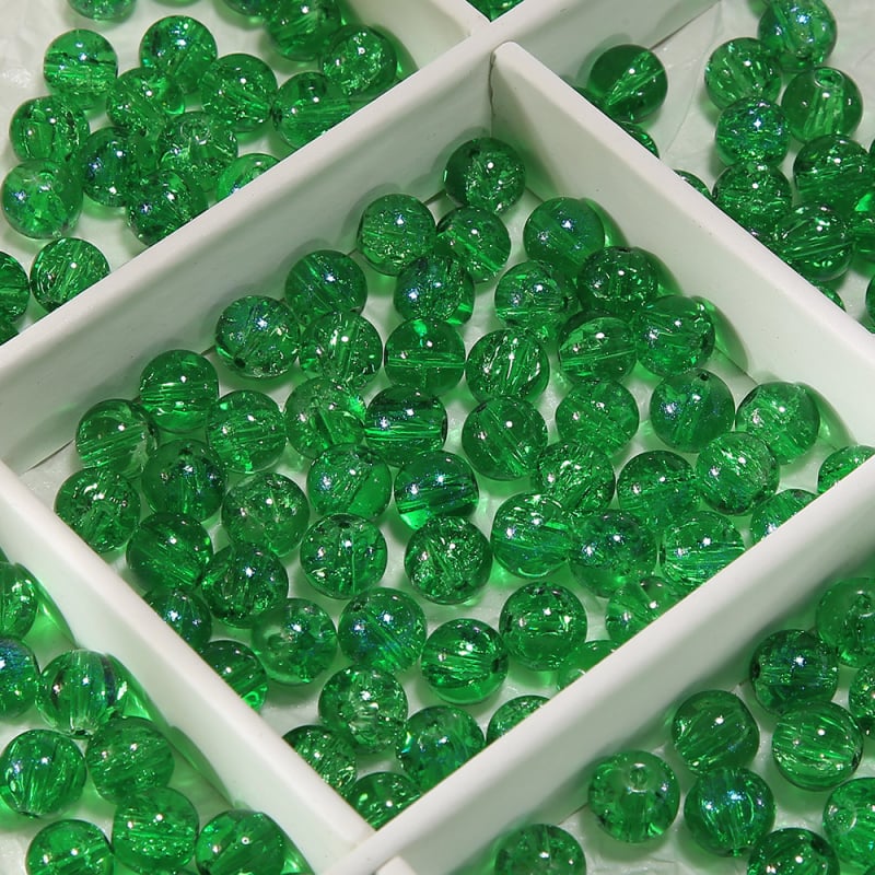 Γυάλινες χάντρες, ελεύθερες, γλασαρισμένες, στρογγυλές, φινίρισμα βαφής ψησίματος, υψηλής ποιότητας στυλ