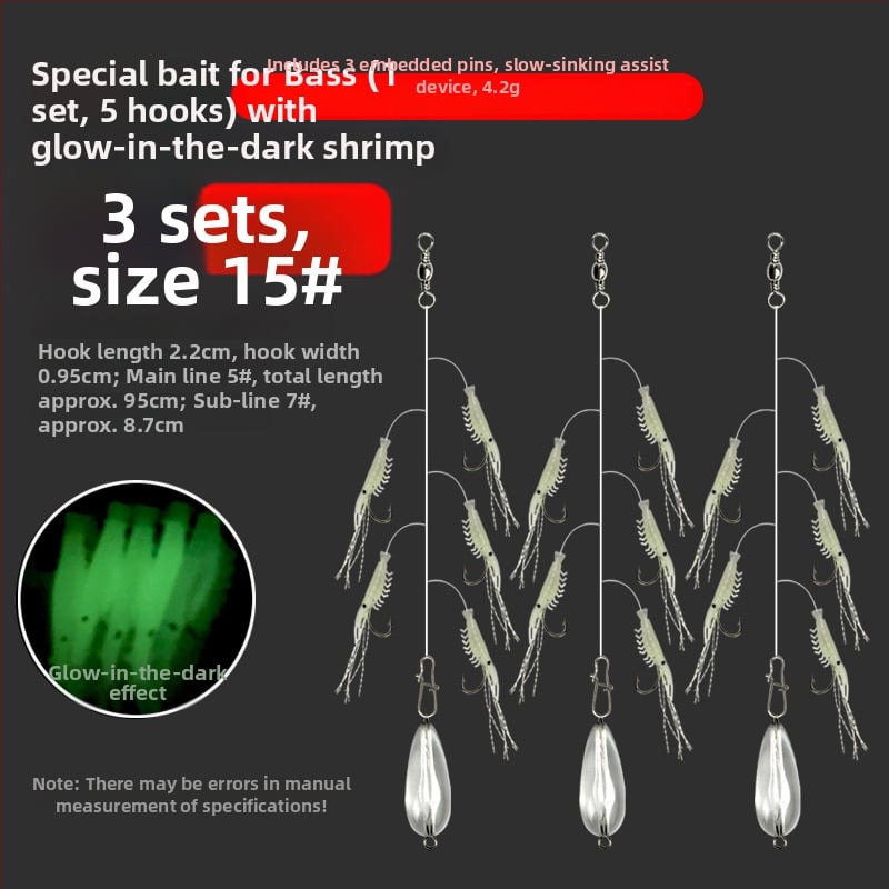 Biomimikātais auklas āķu makšķerēšanas komplekts – ar bodēmāķiem, upes zveja, kastē 10 000 gab.