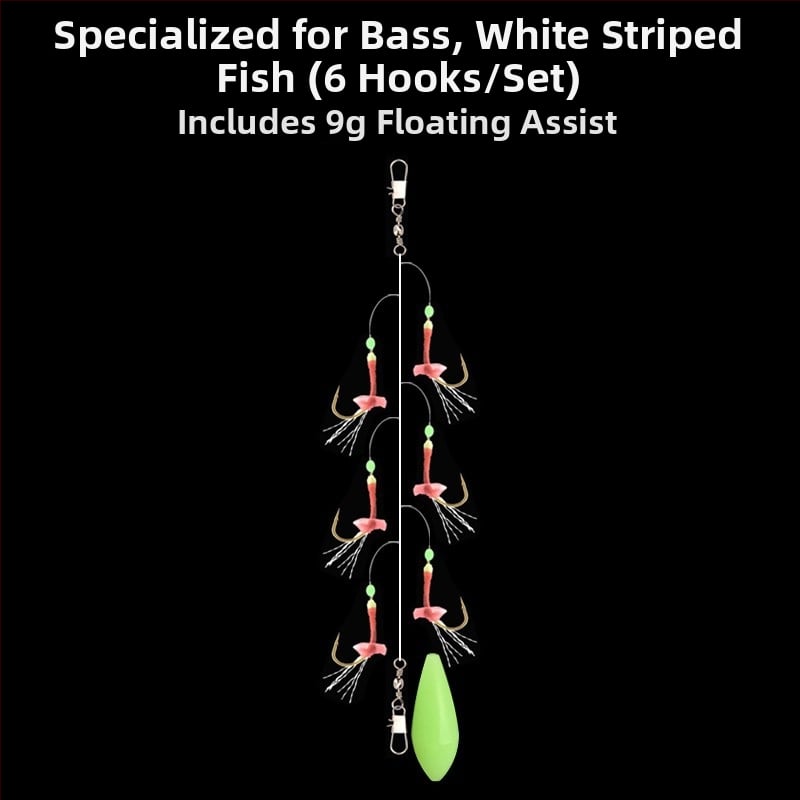 Biomimikātais auklas āķu makšķerēšanas komplekts – ar bodēmāķiem, upes zveja, kastē 10 000 gab.