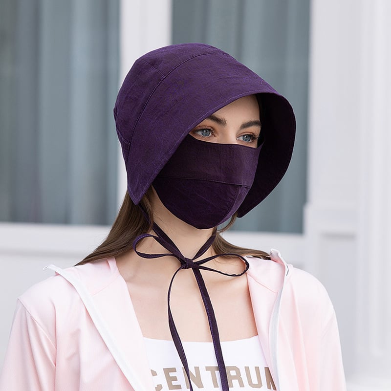 Šilkas iš šilkmedžio pluošto saulės apsaugos veido kaukė, kvėpuojanti, viso veido gaubtas, reguliuojama, dvigubo sluoksnio, akių apsauga
