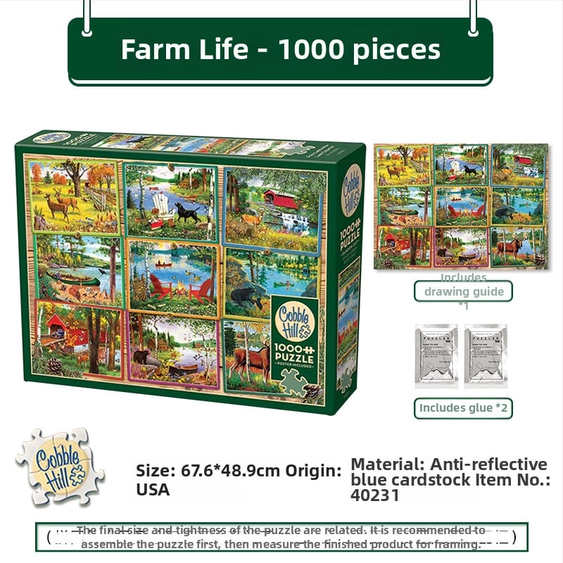 3D puzle — papīra sastāvs, izcelsme ASV, 14+ vecumam, burti ilustrācijas, dēļi